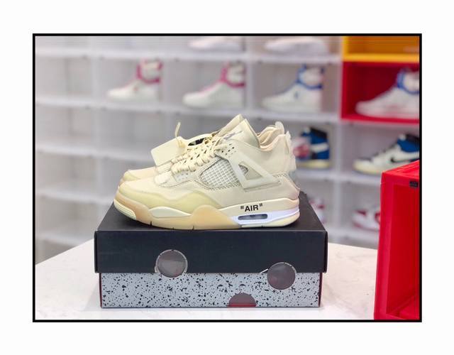 现货 高端优势货源 Airjordan4Wmns Dotherightthing Aj4乔丹4代off-Whitexairjordan4 Sail Spwmns