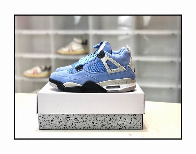 现货 顶级版本 高端优势货源 Air Jordan 4 Retro 大雪蓝 尺码 36 3 37 38 3 39 40 40.5 41 42 4 43 44 4