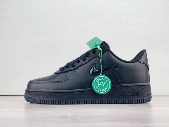 Niek Air Force 1 Low 07 纯黑果冻小勾黑 空军一号低帮休闲板鞋 官方同步 原装级别 原楦头原纸板 打造纯正空军版型#专注外贸渠道 全掌内置