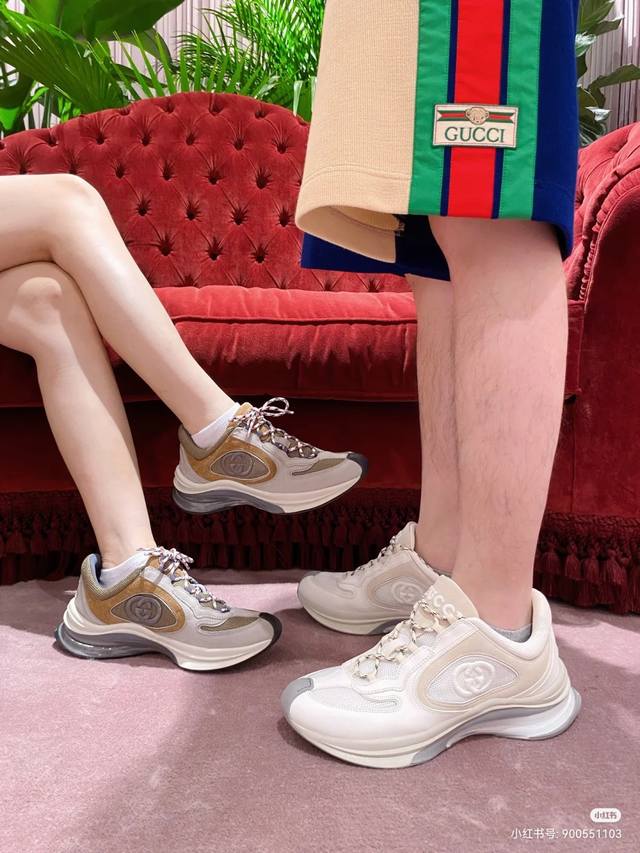 冲量价 顶级版本 Gucci Run 运动鞋；2024春夏季最新情侣款运动鞋，跑鞋 运动跑步超舒服，超轻便包裹性绝佳，搭配各种系列裤子都非常sporting 真