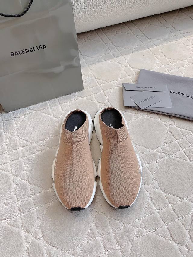 出厂价 Balenciag*厚底针织懒人鞋半拖 经典百搭又实穿 原版定制 男女同款 女码35-39 40定做 男码39-44 45定做