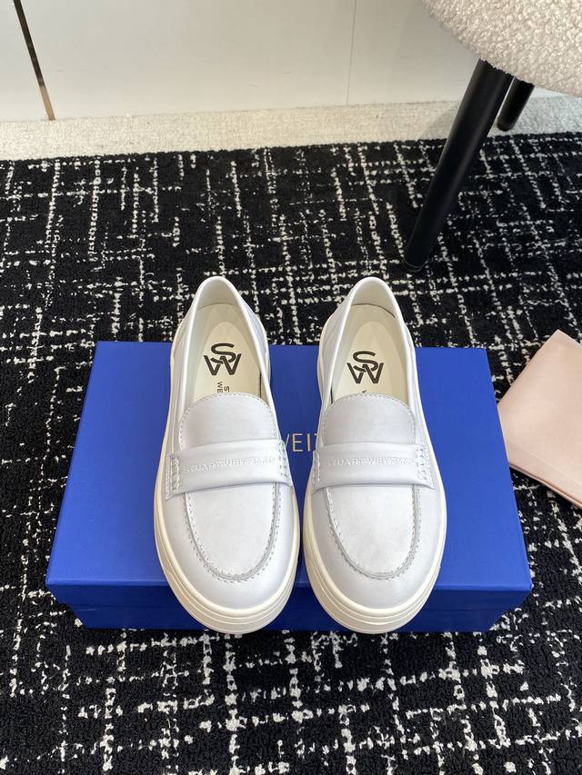 代购级 Sw Maverick Soho Loafer 早秋新款厚底学院风乐福鞋 Stuart Weitzman Sw官网最新款厚底乐福鞋 匠心品质精湛工艺st