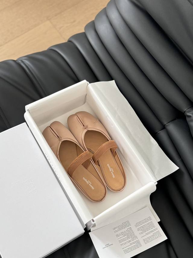 丝绸半拖 单鞋 高定品质 Maison Margiela Mm6分趾鞋 Tabi 意产植鞣羊皮 欢迎对比 真正的原版大底 Size:35-40