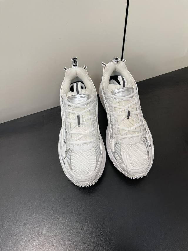 Off-White C O Virgil Abloh 2024S Ow最新款情侣款跑鞋 百分百原盒正确版 原楦原纸板数据开发 4层分离大底 鞋面采用3D立体打印