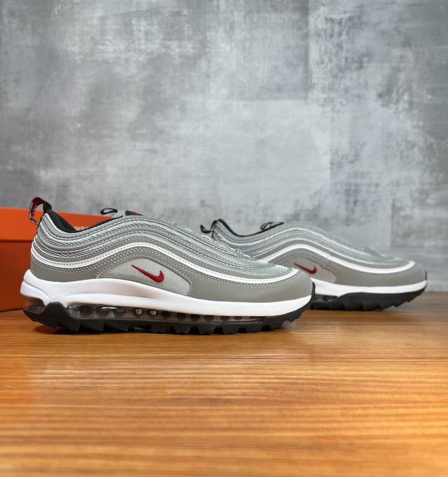 莞产纯原 重磅好货推荐 Nike Air Max 97 子弹系列气垫跑步鞋 情侣款 子弹头气垫 简约搭配 巧妙的运用了air Max97的鞋面条纹设计 全掌大容