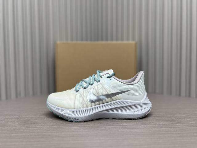 白银色 36～39 纯原版本 Nike Air Zoom Winflo 8 轻盈透气 运动跑步鞋 白银 Da3056-002 Nike Zoom Winflo