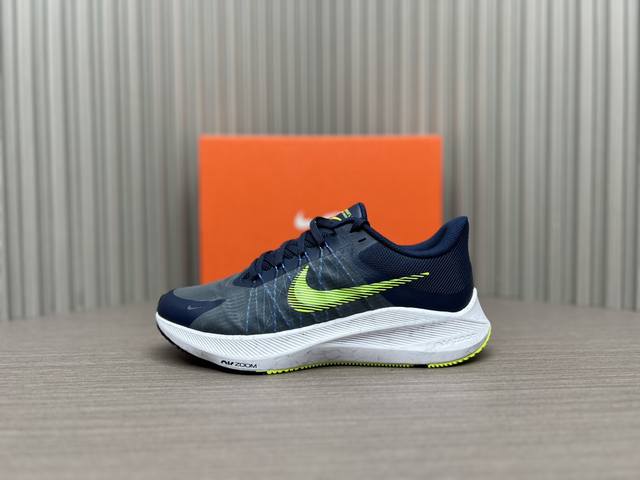 午夜蓝 39～45 纯原版本 Nike Air Zoom Winflo 8 轻盈透气 运动跑步鞋 午夜蓝 Cw3419-401 Nike Zoom Winflo