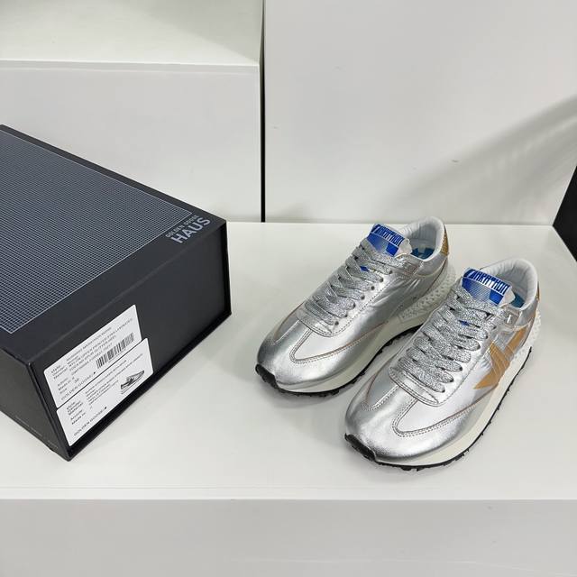 高品质出厂 ！情侣款54春夏火爆款marathon Golden Goose Deluxe Brand与k-Pop艺术家miyayeh联名合作款马拉松运动鞋 厚