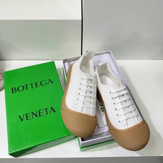 高品质出厂 ！情侣款bottega Veneta24春夏新款 Bv最新ivulcan系列情侣款休闲运动鞋小白鞋帆布鞋！ 顶级版本原版购入开发做货 Bv Summ