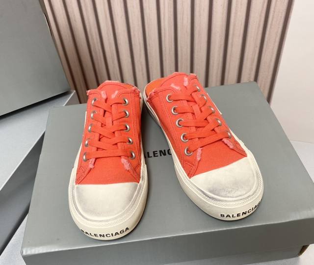 高品出厂 P 高帮 Balenciaga巴黎世家paris 做旧 涂鸦 打印 脏脏 破旧 帆布鞋 情侣款复古休闲运动鞋 原版购入开发 做货 这次巴黎世家 Par