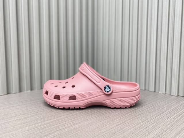 花瓣红 女款 正品专供 Crocs卡骆驰 Classic Clog 经典明星 沙滩洞洞凉鞋 Crocs卡骆驰classic Clog 明星沙滩洞洞鞋 条纹与经典