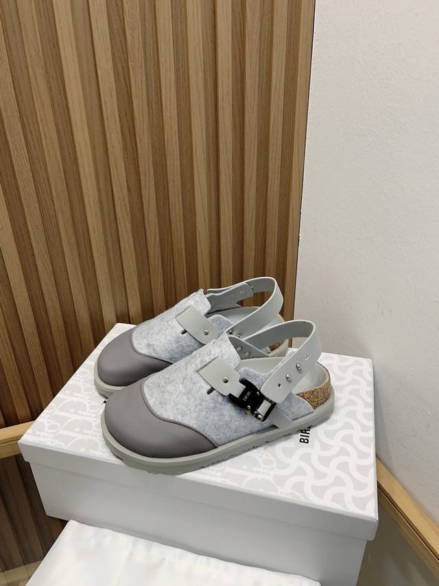 Birkenstock x Dior情侣款全球限量联名款，联名单品重新诠释 TOKIO 穆勒鞋和 MILANO 凉鞋这两款勃肯标志性单品，将实用功能与优雅风范相