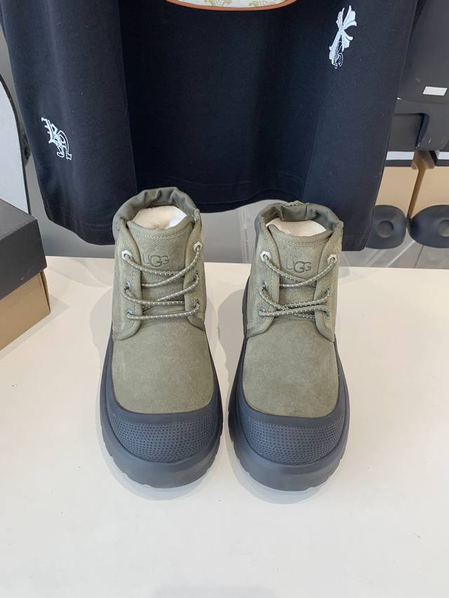 代购级 情侣款 UGG Tasman Weather Hybrid一秒蹬雪地靴 王一博同款经典Tasman鞋型之上加入大橘底机能撞色设计环保防水防雪材质兼具时髦